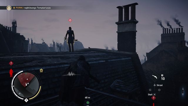 You can find a lonely Templar on one of the roofs in the restricted area. - 06 - Change of Plans | Syndicate Sequence 7 Walkthrough - Sequence 7 - Assassins Creed: Syndicate Game Guide & Walkthrough