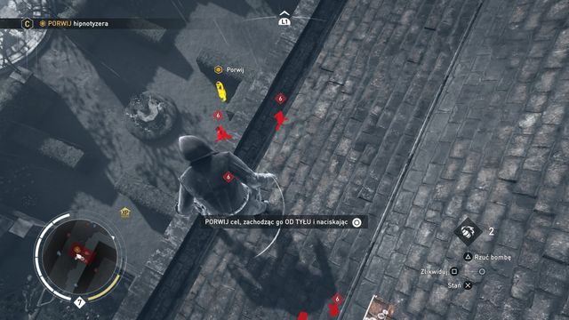 The hypnotizer will enter the building a moment after you locate him. - 03 - Recollection | Charles Dickens Memories - Charles Dickens Memories - Assassins Creed: Syndicate Game Guide & Walkthrough