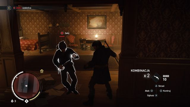 After opening the hidden passage you will be attacked by an enemy that you must kill. - 04 - Berkeley Square 50 | Charles Dickens Memories - Charles Dickens Memories - Assassins Creed: Syndicate Game Guide & Walkthrough