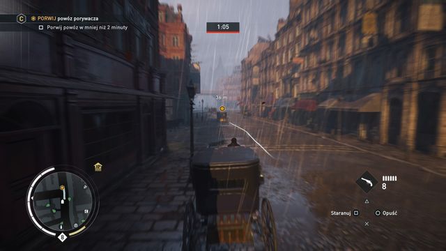 Accelerate on the straight road to regain some of the time lost on turns. - 05 - Dead Letters | Charles Dickens Memories - Charles Dickens Memories - Assassins Creed: Syndicate Game Guide & Walkthrough