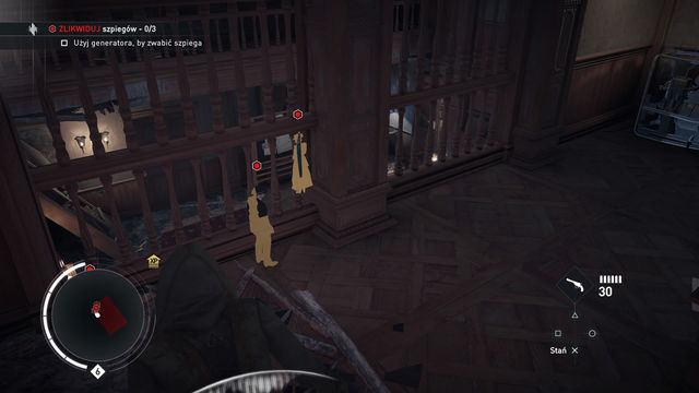 Turning the generator off will lure the spies up. - The Darkest Hour | World War I - World War I - Assassins Creed: Syndicate Game Guide & Walkthrough