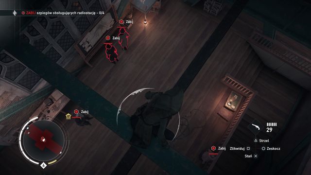 You will enter the tower from above, where you can easily eliminate the spies. - The Darkest Hour | World War I - World War I - Assassins Creed: Syndicate Game Guide & Walkthrough
