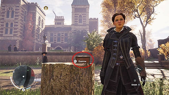 The Music Box is lying on the tree trunk, near the fountain. - Lambeth | Secrets of London - Secrets of London - Assassins Creed: Syndicate Game Guide & Walkthrough