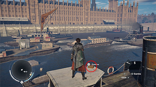 Examine the smaller boat. - Thames | Secrets of London - Secrets of London - Assassins Creed: Syndicate Game Guide & Walkthrough