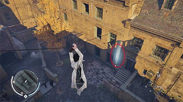 This rift is among buildings and it is hanging several meters above the ground - Whitechapel | Helix glitches - Helix glitches - Assassins Creed: Syndicate Game Guide & Walkthrough