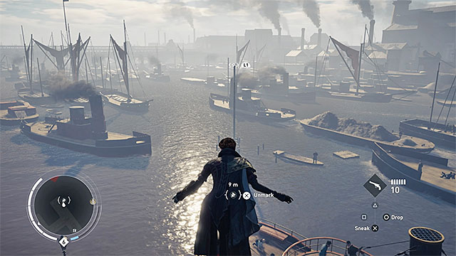 This rift is next to the harbor in the Northern Thames - The Thames | Helix glitches - Helix glitches - Assassins Creed: Syndicate Game Guide & Walkthrough