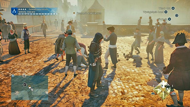 While you explore Parisian streets, sometimes youll get a random task - Crowd activities | Extra activities in AC Unity - Extra activities - Assassins Creed: Unity Game Guide & Walkthrough