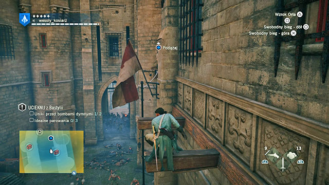 Arno is climbing while the Revolution begins below. - 01 - Imprisoned | Sequence 2 of AC Unity - Sequence 2 - Assassins Creed: Unity Game Guide & Walkthrough
