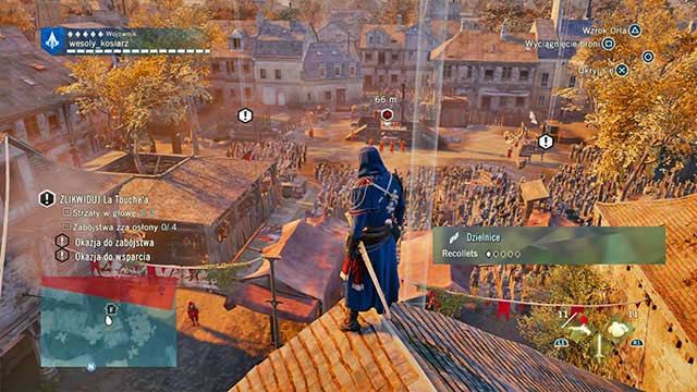 The square is full of people who can hide you. - 02 - Rise of the Assassin | Sequence 11 of AC Unity - Sequence 11 - Assassins Creed: Unity Game Guide & Walkthrough