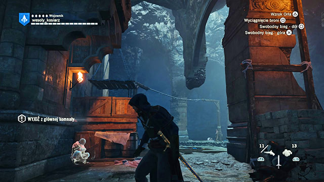 Climb up the platform and cross the rope to the other side. - 03 - Bastille (Server Bridge) | Sequence 11 of AC Unity - Sequence 11 - Assassins Creed: Unity Game Guide & Walkthrough