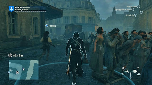 In the beginning of the memory, follow Elise - 02 - The fall of Robespierre | Sequence 12 of AC Unity - Sequence 12 - Assassins Creed: Unity Game Guide & Walkthrough