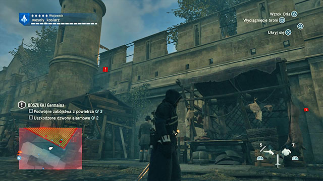 On the booths, then on the wall and inside. - 03 - The Temple | Sequence 12 of AC Unity - Sequence 12 - Assassins Creed: Unity Game Guide & Walkthrough