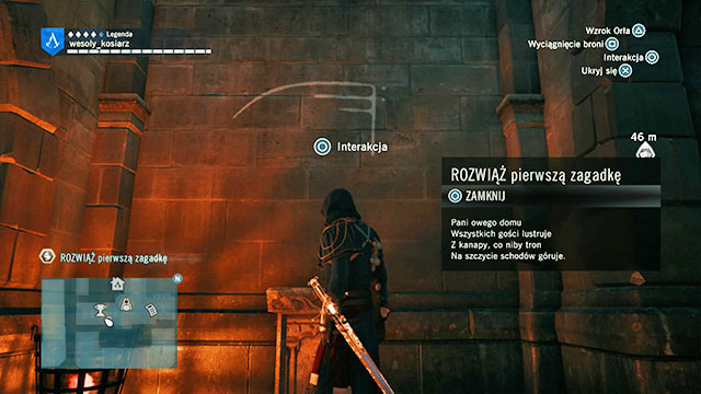 The answer to the second puzzle is on the first floor of the Cafe Theatre - Side missions | Ile Saint-Louis map in AC Unity - Ile Saint-Louis - Assassins Creed: Unity Game Guide & Walkthrough