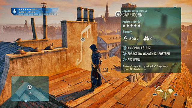 The symbol is on the chimney on the rooftop near Pont Notre-Dame - Side quests | Hotel de Ville map in AC Unity - Hotel de Ville - Assassins Creed: Unity Game Guide & Walkthrough