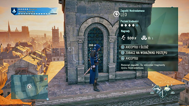 The symbol is on the roof of the church spire, in the Southern part of the district - Side quests | Hotel de Ville map in AC Unity - Hotel de Ville - Assassins Creed: Unity Game Guide & Walkthrough