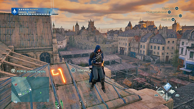 The final solution is on the spire of the St - Side quests | Hotel de Ville map in AC Unity - Hotel de Ville - Assassins Creed: Unity Game Guide & Walkthrough