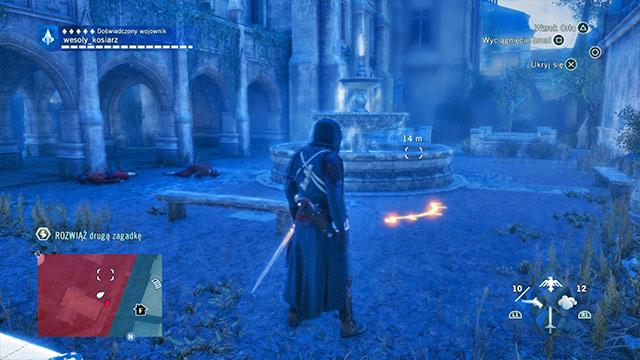 The second solution is on the Temple keeps grounds, next to the fountain - Side quests | Temple map in AC Unity - Temple - Assassins Creed: Unity Game Guide & Walkthrough