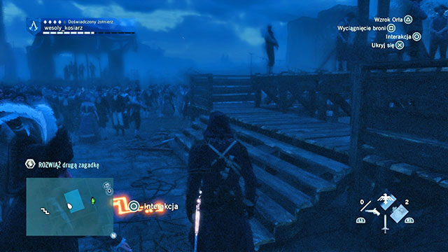 The second solution is on the Revolution Square, near the ground, close to the guillotine, at its Eastern side - Side quests | Tuileries map in AC Unity - Tuileries - Assassins Creed: Unity Game Guide & Walkthrough