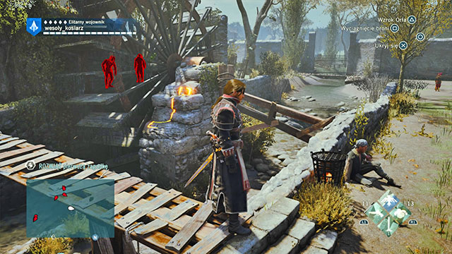 The second solution is on the rock, past the mill wheel - Side quests | Saint-Thomas-dAquin map in AC Unity map in AC Unity - Saint-Thomas-dAquin - Assassins Creed: Unity Game Guide & Walkthrough