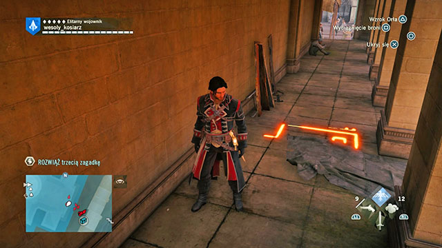 The third solution is in the Eastern part of the Pantheon, on the ground, in the Eastern part of the Pantheon, at the colonnade - Side quests | Saint-Jacques map in AC Unity - Saint-Jacques - Assassins Creed: Unity Game Guide & Walkthrough