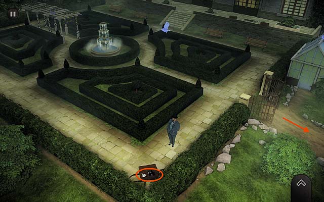 Go downstairs - Inspect the mansions surroundings - Chapter three - Churston - Agatha Christie: The ABC Murders - Game Guide and Walkthrough