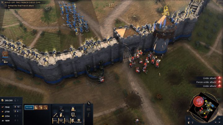 Besides the units from previous waves, the last one will also have horsemen - Age of Empires 4: The Siege of Dover (The Normans) - walkthrough - The Normans - Age of Empires 4 Guide