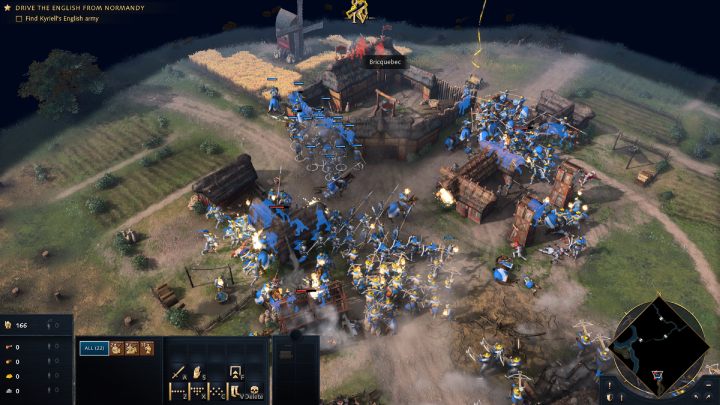 After unsuccessfully defending the city of Carentan, select your army and take the road north - Age of Empires 4: The Battle of Formigny (The Hundred Years War) - walkthrough - The Hundred Years War - Age of Empires 4 Guide