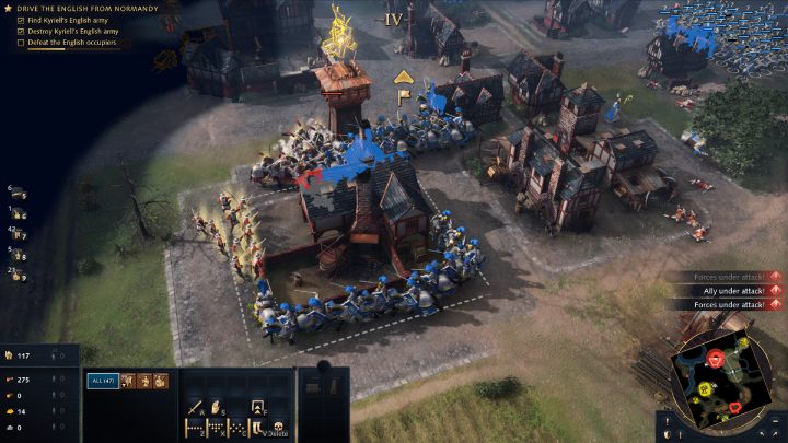 Finally, finish off the remaining Kyriello soldiers in Formigny - Age of Empires 4: The Battle of Formigny (The Hundred Years War) - walkthrough - The Hundred Years War - Age of Empires 4 Guide