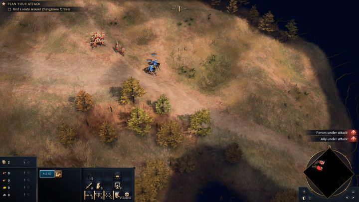 Follow the path through the mountains, but watch out for wolf packs - Age of Empires 4: The Great Wall (The Mongol Empire) - walkthrough - The Mongol Empire - Age of Empires 4 Guide