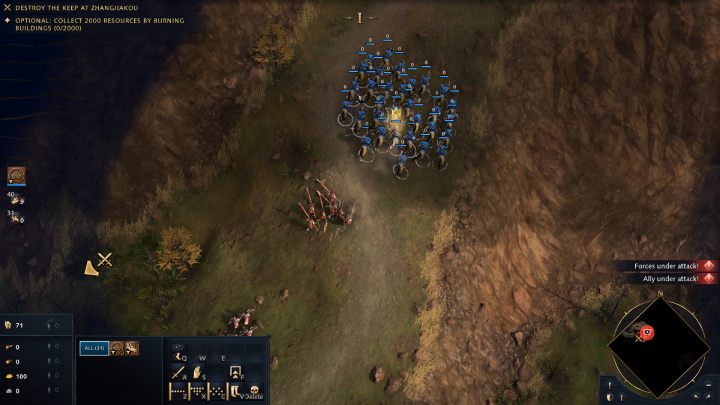 Select your entire army and surround the enemy camp - Age of Empires 4: The Great Wall (The Mongol Empire) - walkthrough - The Mongol Empire - Age of Empires 4 Guide