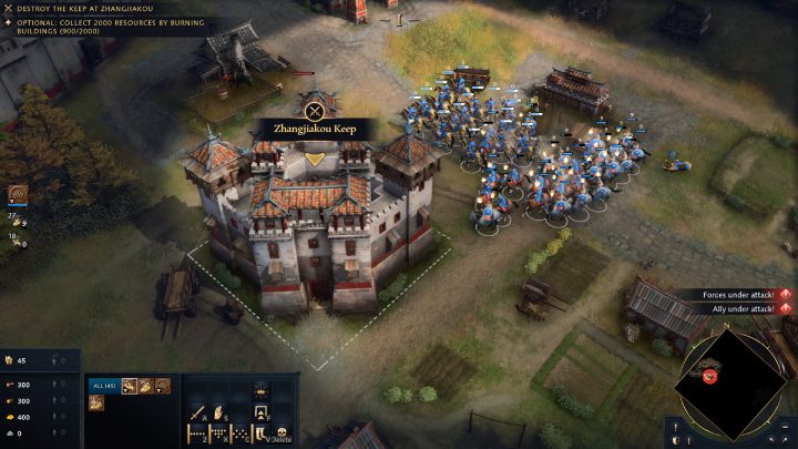 After defeating the city defenders, immediately destroy the Fortress in Zhangjiakou - Age of Empires 4: The Great Wall (The Mongol Empire) - walkthrough - The Mongol Empire - Age of Empires 4 Guide