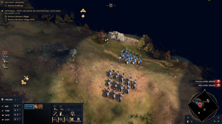 Produce additional military units in the Stables and head north to the camp - Age of Empires 4: The Great Wall (The Mongol Empire) - walkthrough - The Mongol Empire - Age of Empires 4 Guide