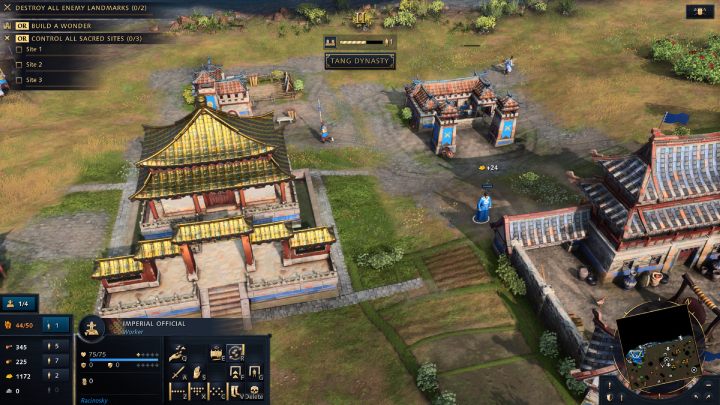 The ability to erect all Landmarks and the accelerated build time give the Chinese a remarkable advantage over the enemy - Age of Empires 4: Chinese - civilization - Civilizations - Age of Empires 4 Guide