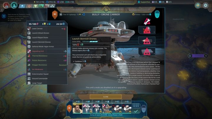 Drone Carrier and Engineer can call combat drones and defensive turrets on the battlefield. - Vanguard | Factions in Age of Wonders Planetfall - Factions - Age of Wonders Planetfall Guide