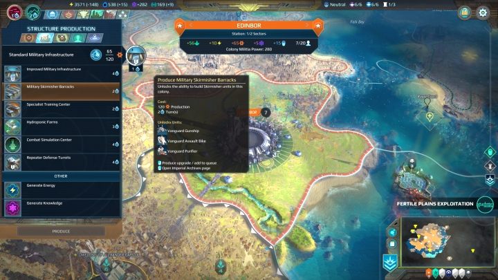 Colonies develop mainly by erecting various structures within them. - Establishment and development of colonies in Age of Wonders Planetfall - Gameplay mechanics - Age of Wonders Planetfall Guide