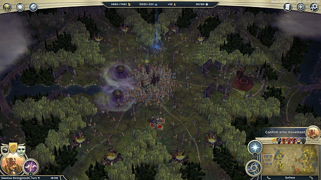 The Emperors Throne City, veiled in darkness. - Slaying a False God - walkthrough - Commonwealth Campaign - Age of Wonders III - Game Guide and Walkthrough