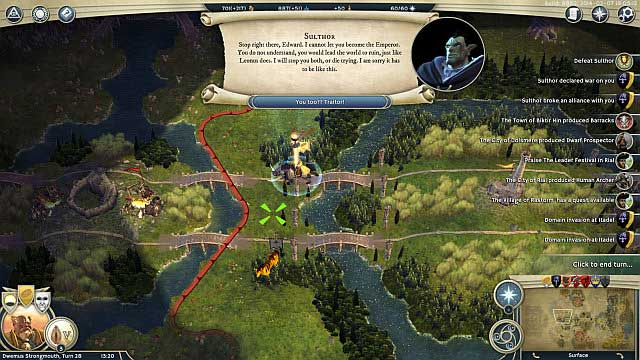 The place, after the capturing of which Sulthor betrays Edward. - Slaying a False God - walkthrough - Commonwealth Campaign - Age of Wonders III - Game Guide and Walkthrough