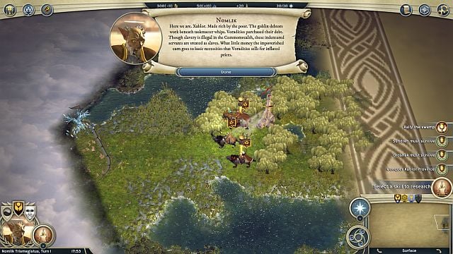 The missions starting point. - Faith Reborn - walkthrough - The Elven Court Campaign - Age of Wonders III - Game Guide and Walkthrough