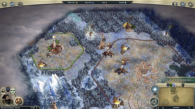 Leanas Throne City. - Underground Eruption - walkthrough - The Elven Court Campaign - Age of Wonders III - Game Guide and Walkthrough