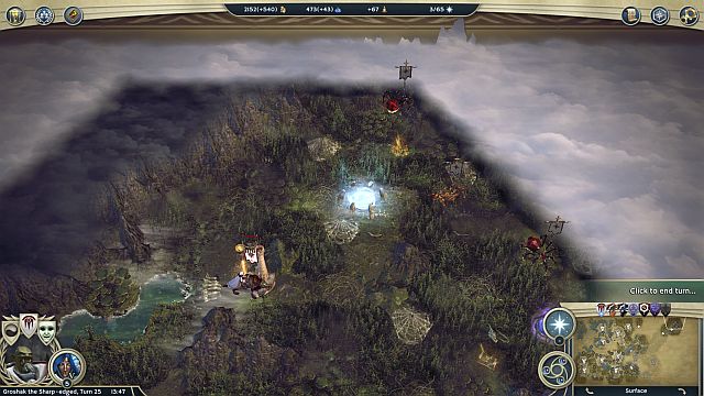 Teleporter to the North-East. After you teleport into the undergrounds, you will receive a lot of units. - Wild Magic - walkthrough - The Elven Court Campaign - Age of Wonders III - Game Guide and Walkthrough