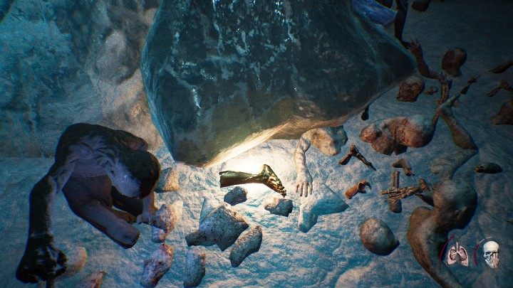 The second feet can be found lying among corpses (the part of the cave covered in ice) - Part 3 The Frozen Fire | Agon Walkthrough - Walkthrough - Agony Game Guide