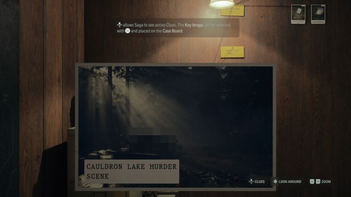 2 - Alan Wake 2: The murder site scene at Cauldron Lake puzzle - Main storyline - Alan Wake 2 Guide