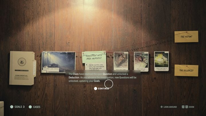 3 - Alan Wake 2: The murder site scene at Cauldron Lake puzzle - Main storyline - Alan Wake 2 Guide