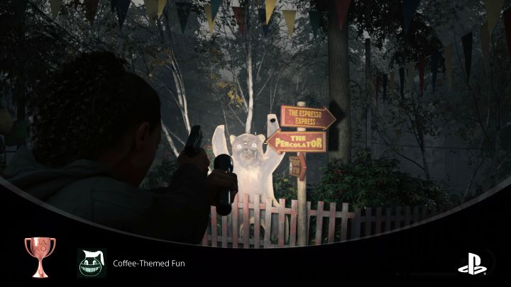 Comment: Coffee World is located in Watery and you will visit this place for the first time in Return 3 as Saga - Alan Wake 2: List of all Trophies / Achievements, trophy guide - Appendix - Alan Wake 2 Guide
