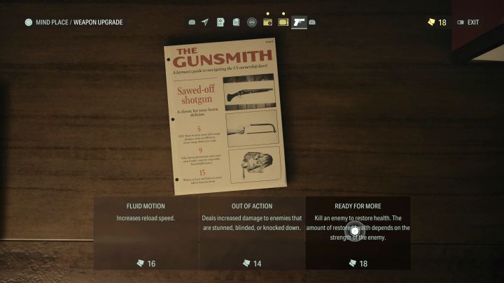 How to unlock: Upgrade any weapon once - Alan Wake 2: List of all Trophies / Achievements, trophy guide - Appendix - Alan Wake 2 Guide