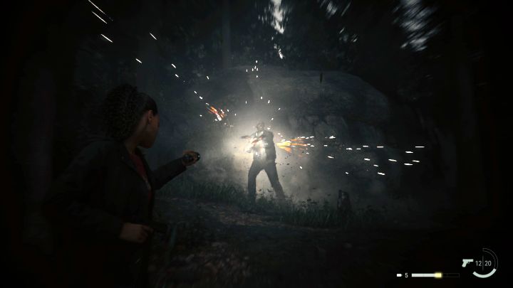 How to unlock: Interrupt a Taken Thrower's relocation attempt with the Flashlight Boost - Alan Wake 2: List of all Trophies / Achievements, trophy guide - Appendix - Alan Wake 2 Guide