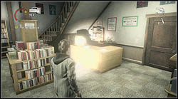 Another sheet from the manuscript lies on the counter in the book store - Alan Wake: Episode 5 The Clicker - list of manuscript pages - Manuscript - Alan Wake Game Guide & Walkthrough