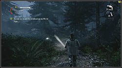 Next page is on a rock, next to the path, right after leaving the mine - Alan Wake: Episode 3 Ransom - list of manuscript pages - Manuscript - Alan Wake Game Guide & Walkthrough