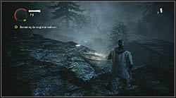 Next page is on the edge, next to a bridge, youll find it after picking up flashbangs and listening to a radio show in the middle of a forest - Alan Wake: Episode 3 Ransom - list of manuscript pages - Manuscript - Alan Wake Game Guide & Walkthrough