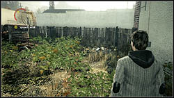 Another page is on a rock, next to the rusty car, behind the building of the police station - Alan Wake: Episode 2 Taken - list of manuscript pages - Manuscript - Alan Wake Game Guide & Walkthrough